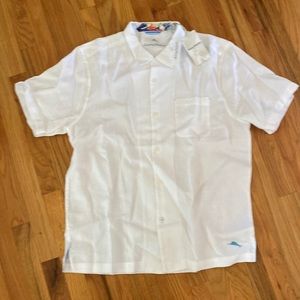 Tommy Bahama linen button down shirt with tags